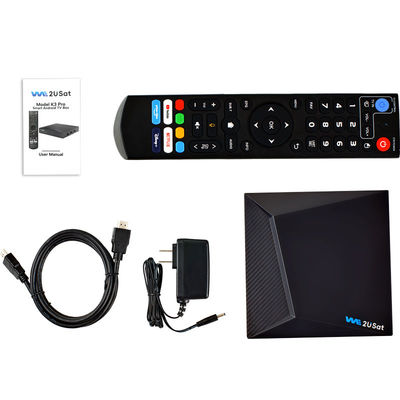Black Android IPTV Box K3 Pro OTT Boxeo de transmisión de por vida IPTV Smart Box