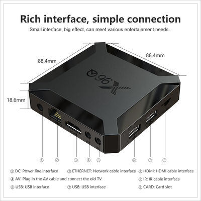 OEM IPTV Smart Box 1GB 8GB 2GB 16GB 4k de transmisión de la caja de televisión inteligente