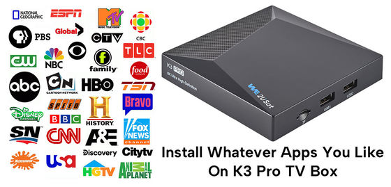ODM K3 Pro Android IPTV Box Red OTT Boxeo de transmisión para toda la vida